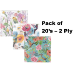 Serviettes, 2 Ply - 33cm - Birds